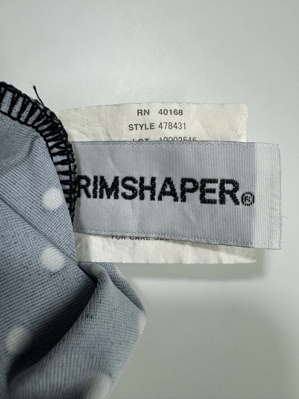 TRIMSHAPER Swim Shaper One Piece Swimsuit Size 10 Black Polka Dot Slimming Retro